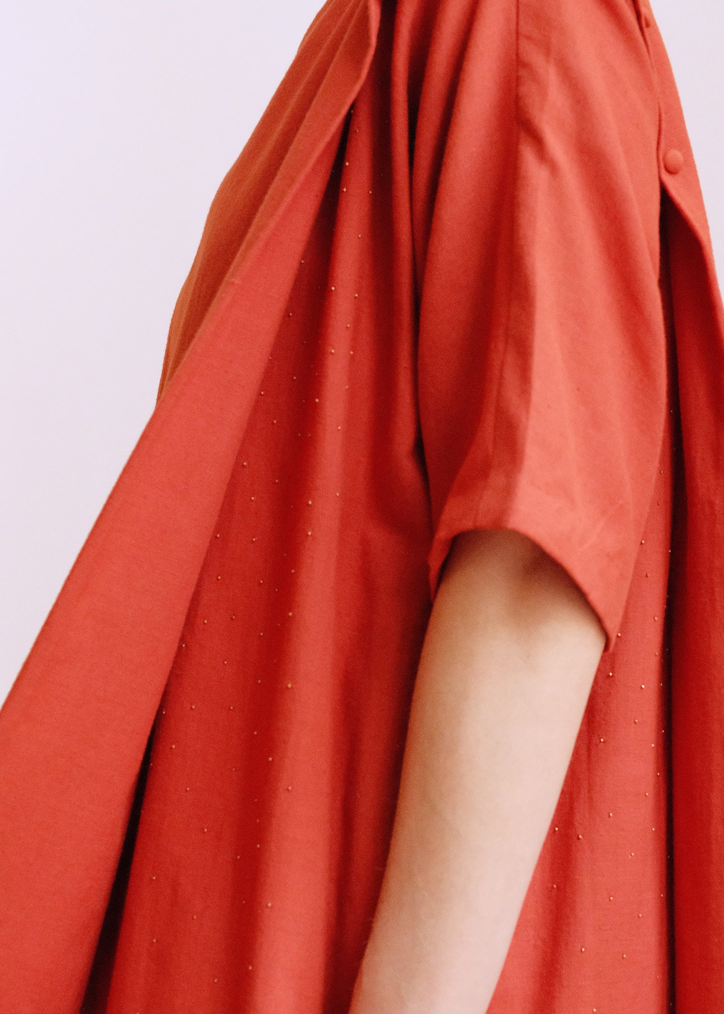 Kate Cotton Dress in orange