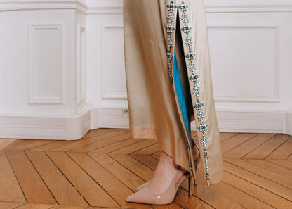 Catherine Cocktail Dress in beige