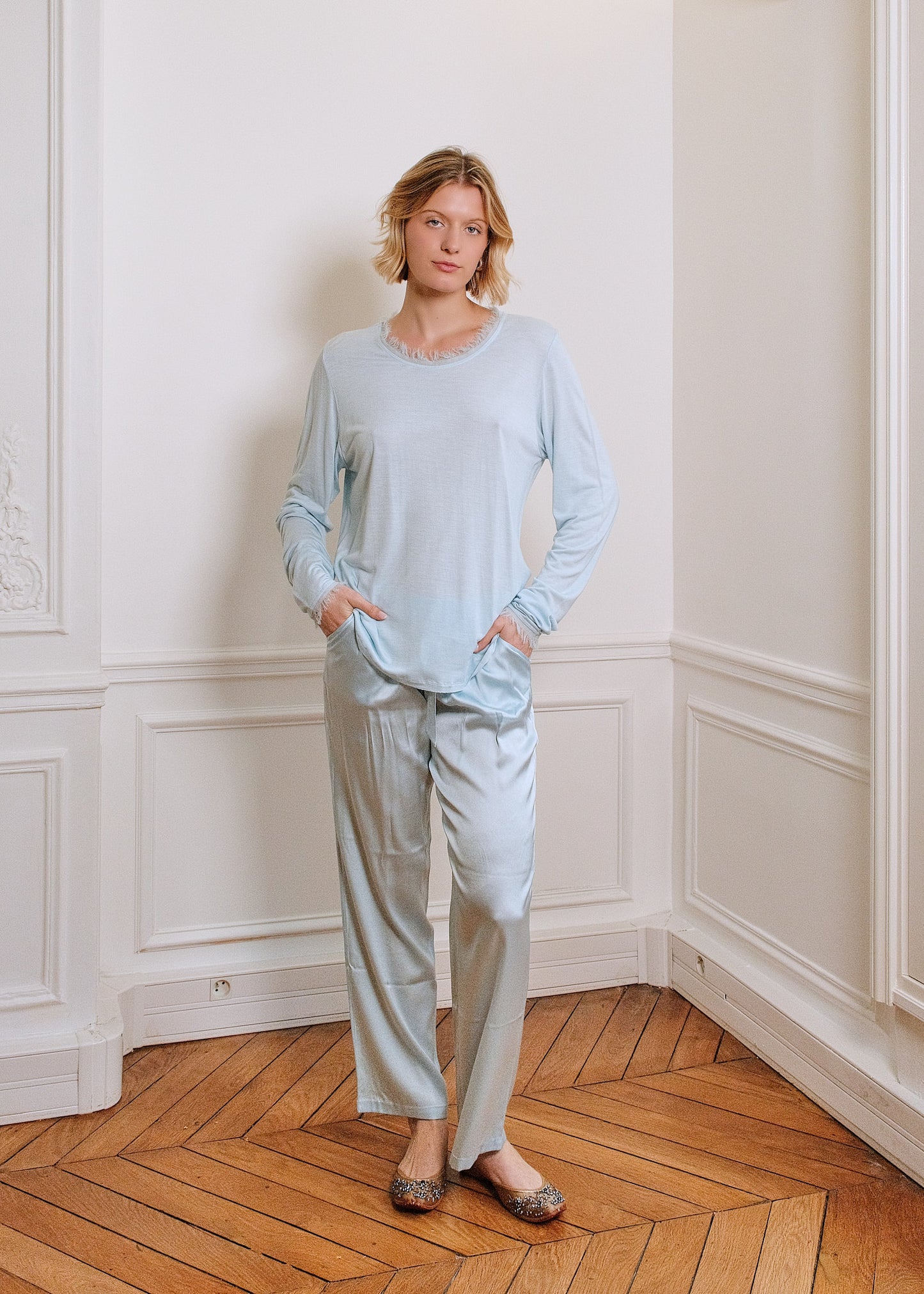 FROU-FROU T-SHIRT IN BLUE