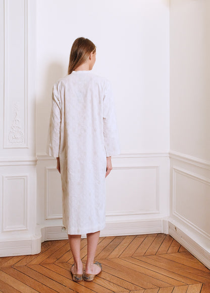 Isabelle Cotton Night Dress in white