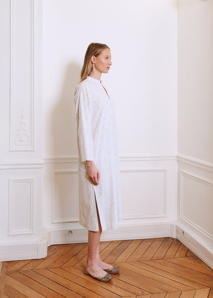 Isabelle Cotton Night Dress in white
