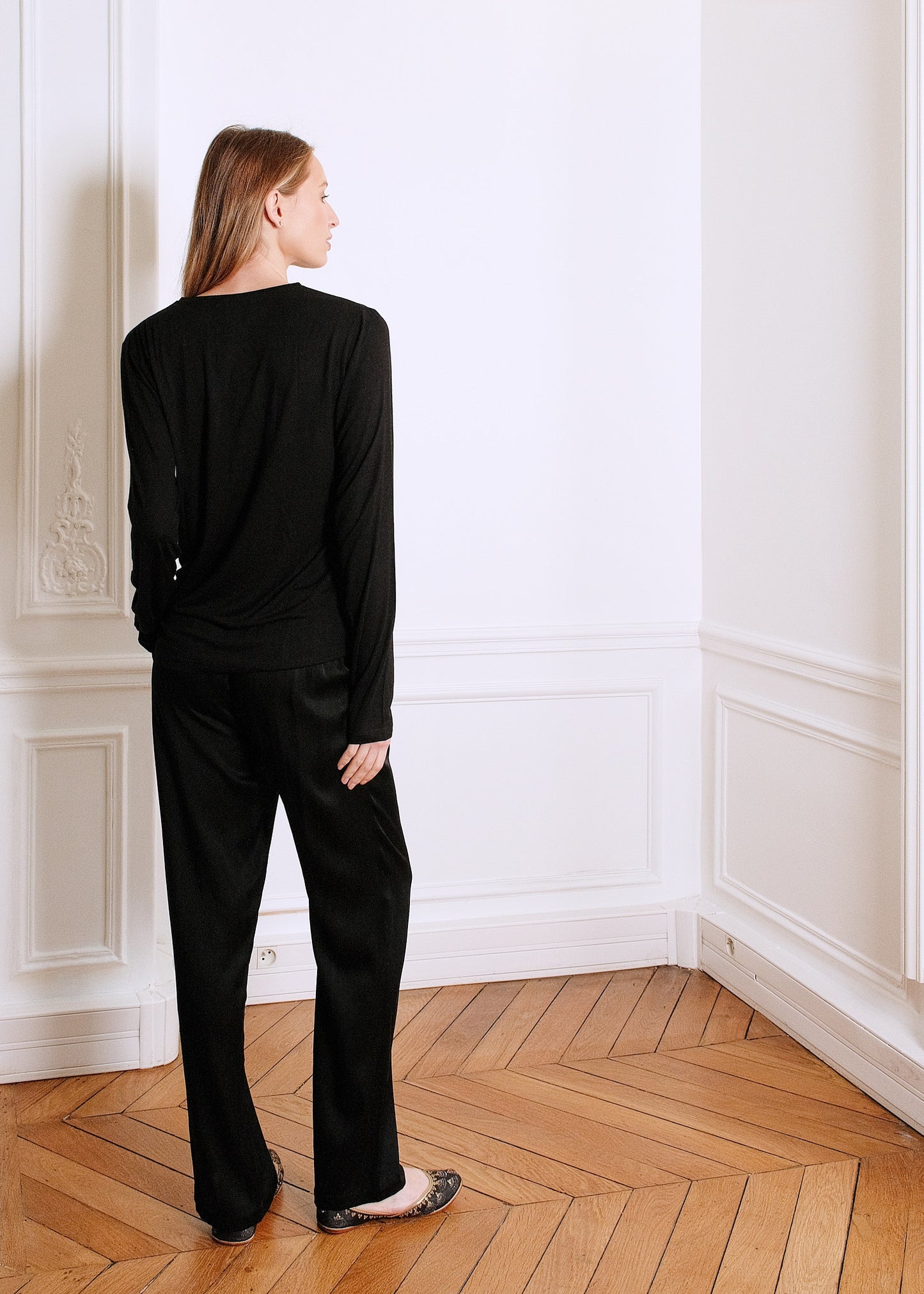 LOSANGE T-SHIRT IN BLACK