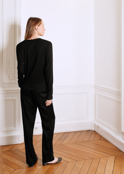 LOSANGE T-SHIRT IN BLACK