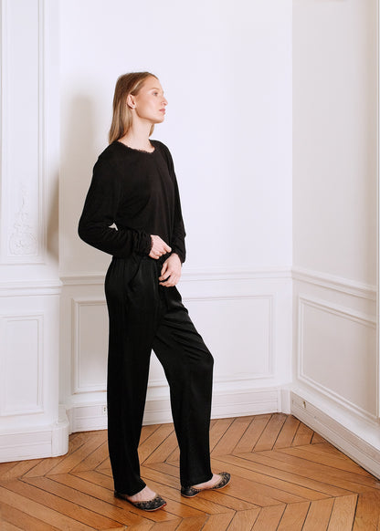 FROU-FROU T-SHIRT IN BLACK