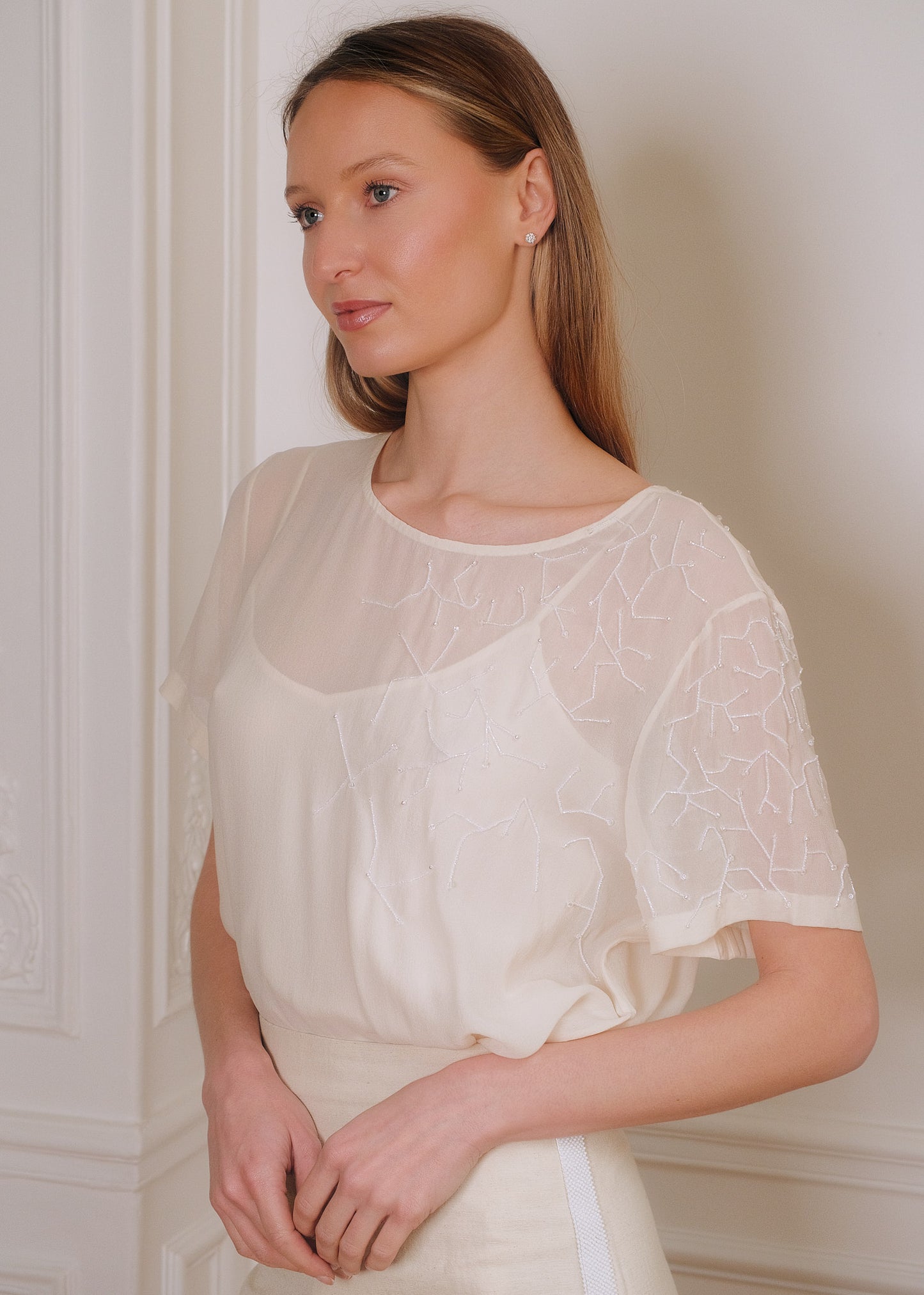 Grace Top in off-white