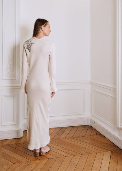 Rita Evening Dress in white