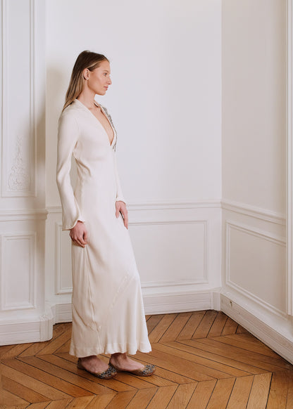 Rita Evening Dress in white