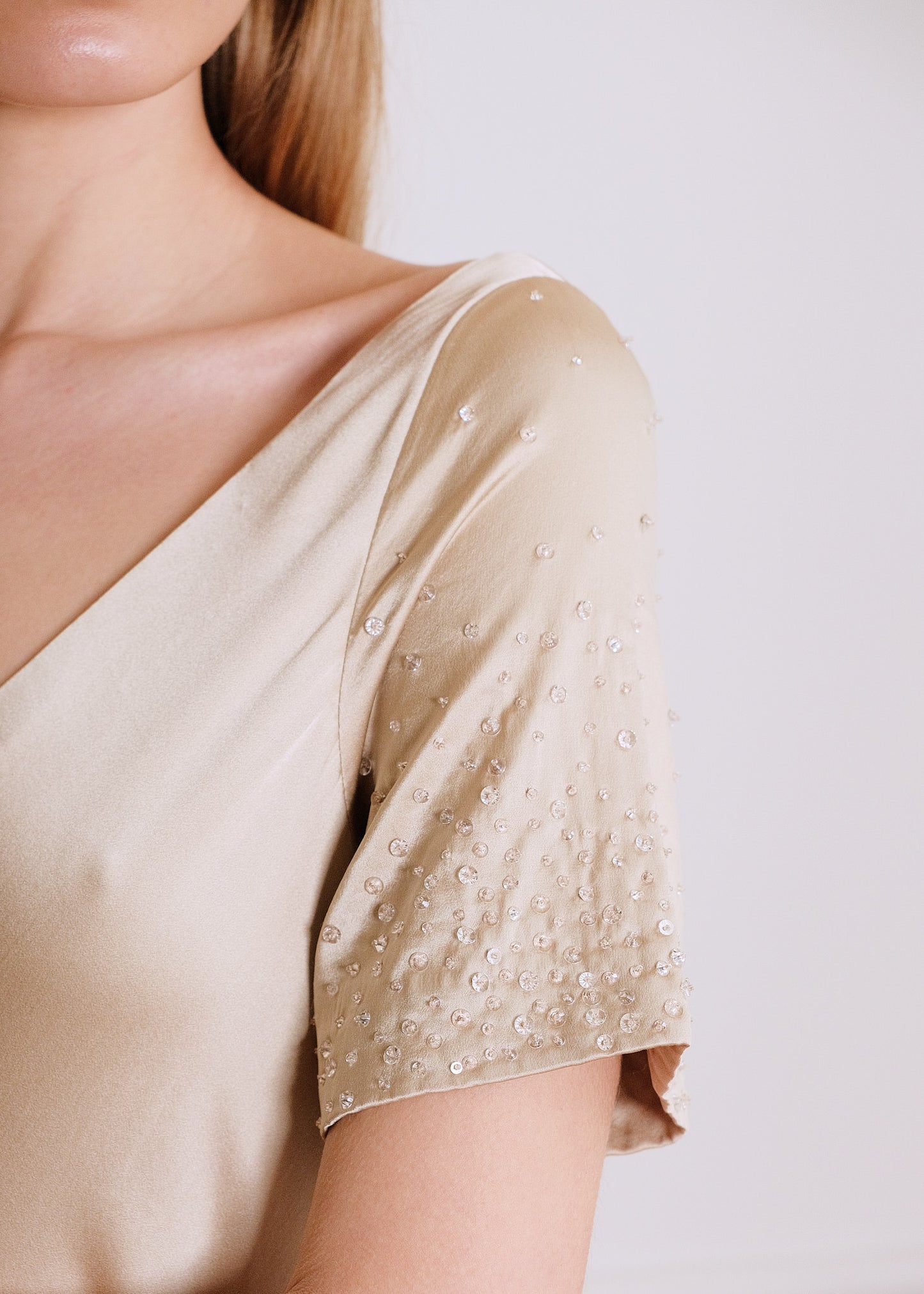 Grace Cocktail Dress in beige