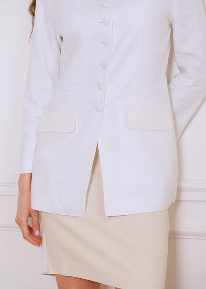 Isabelle Pencil Skirt in beige
