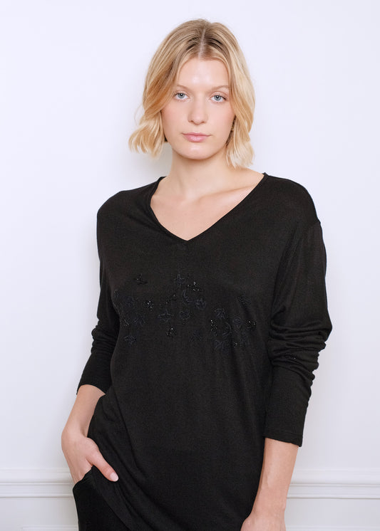 VOL DE NUIT T-SHIRT IN BLACK