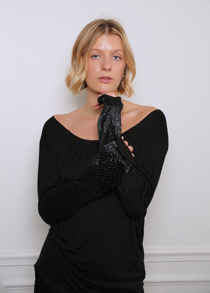 MANCHETT T-SHIRT IN BLACK