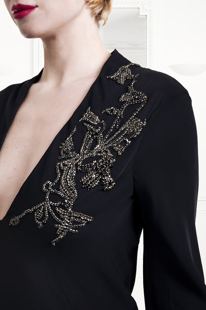 Rita Evening Dress in black