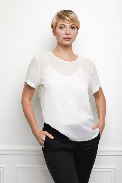 Grace Top in off-white