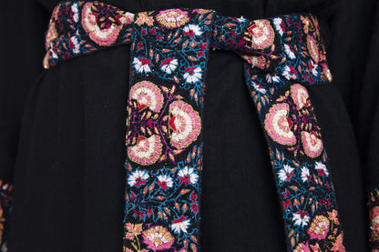 Isabelle Pashmina Dress in black