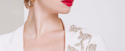 Rita Evening Dress in white